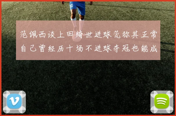范佩西谈上田绮世进球荒称其正常自己曾经历十场不进球夺冠也能成功